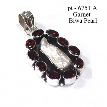 925 sterling silver pearl pendant